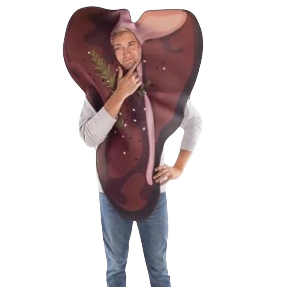 Hauntlook Sirloin Steak Halloween Costume Adult OS Unisex One Size New Food